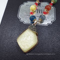 National Style Imitation Beeswax Long Pendant Drop Water Necklace